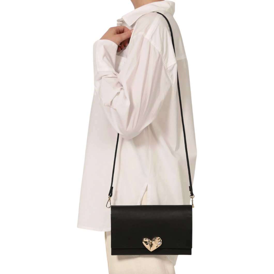 Cleobella - Coeur Wallet Clutch - Black / Gold