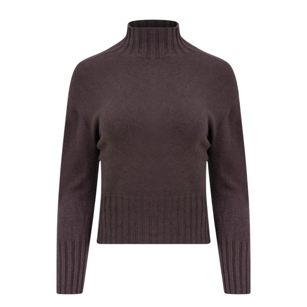 Astrid - Turtleneck Sweater - Brown