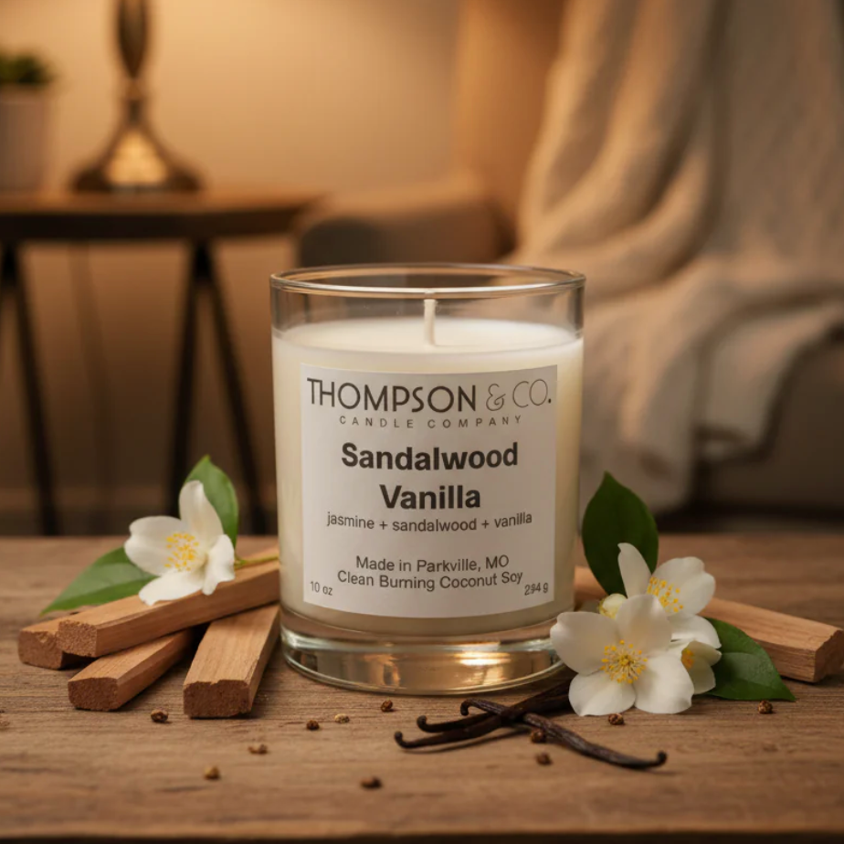 Thompson & Co - Sandalwood Vanilla Candle