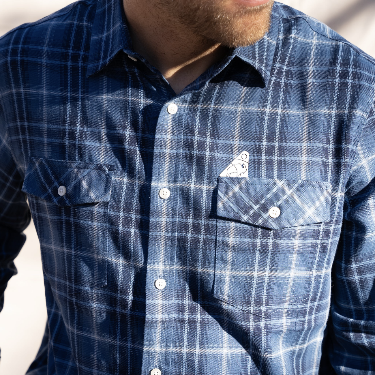 Prairie Sailor - Outland Flannel Shirt - Blue