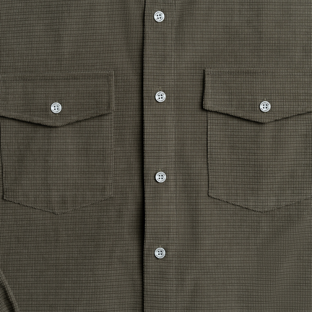 Champlain - Textured Overshirt - Olive