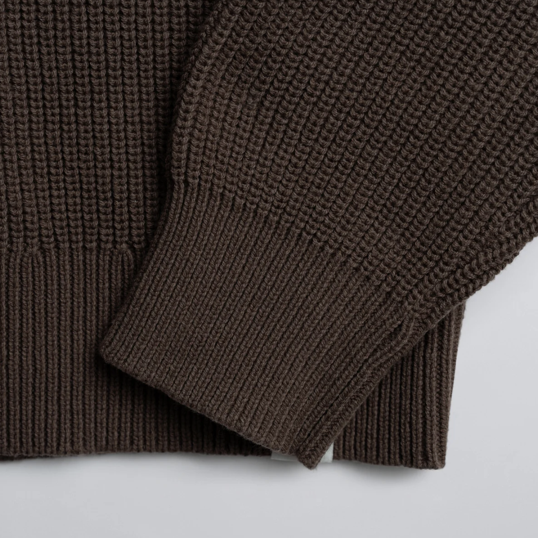 Champlain - Fisherman Sweater - Brown