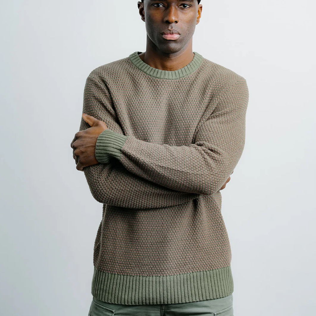Champlain - 2 Tone Sweater - Brown