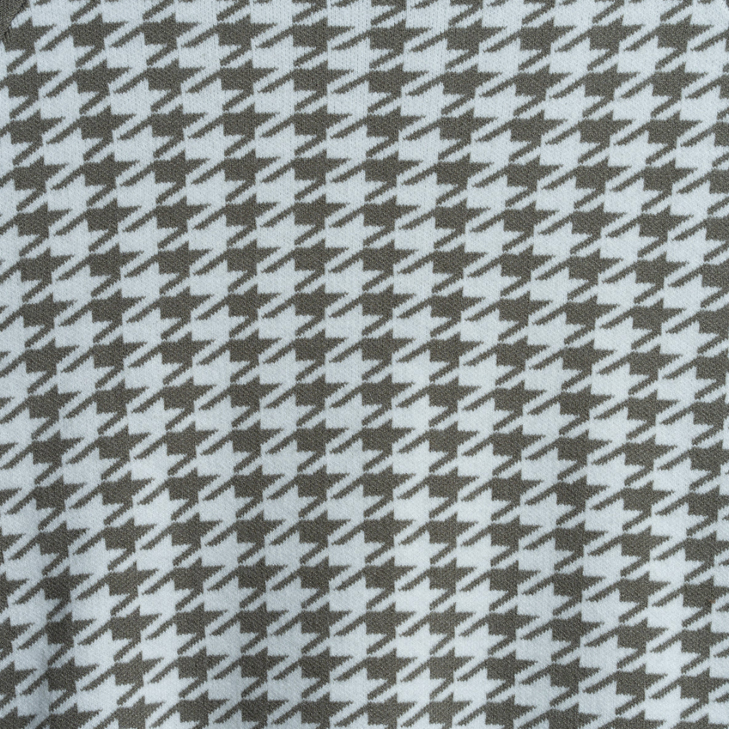 Champlain - Houndstooth Sweater - Olive