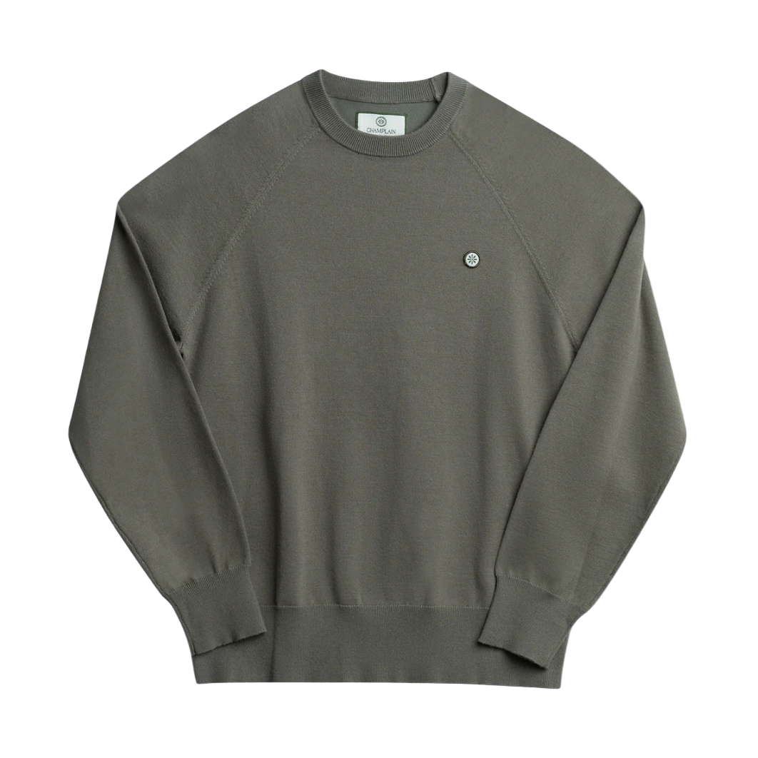 Gray sweatshirt on a white background