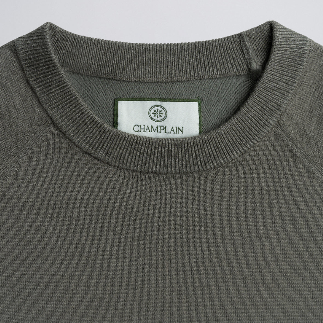 Champlain - Light Weight Sweater - Olive