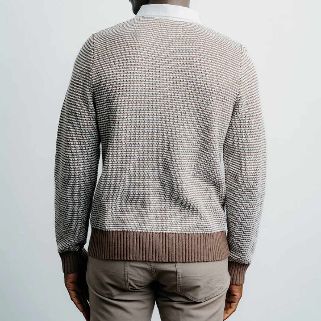 Champlain - 2 Tone Rugby Shirt - Brown