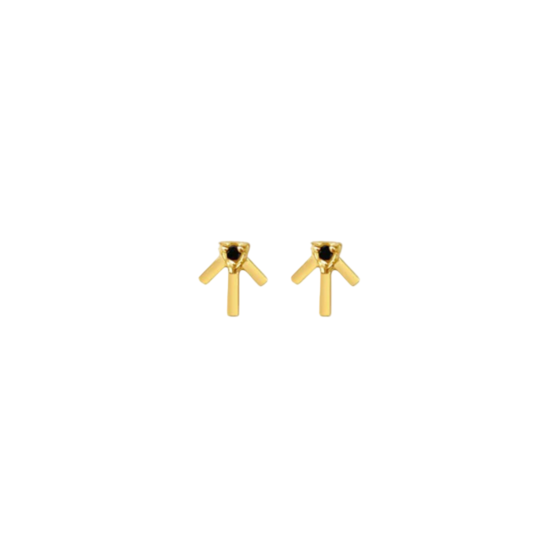 Sierra Winter - Prairie Star Earrings - Black Spinel
