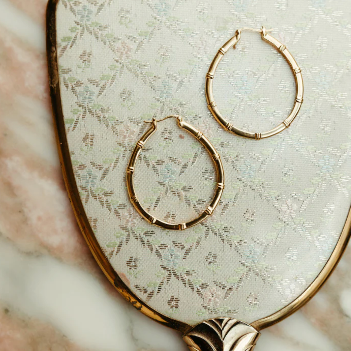 Sierra Winter - Muse Hoop Earrings - Gold