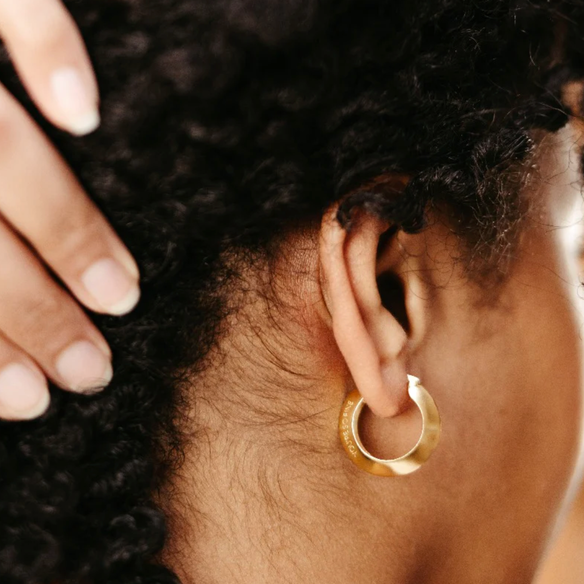Sierra Winter - Mile High Hoop Earrings - Gold