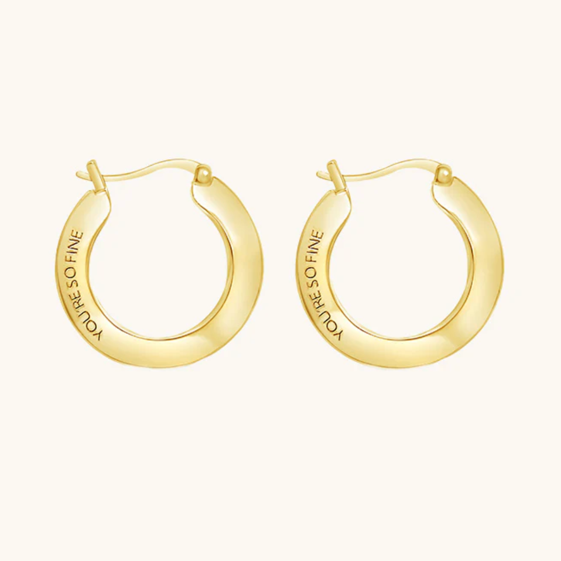 Sierra Winter - Mile High Hoop Earrings - Gold