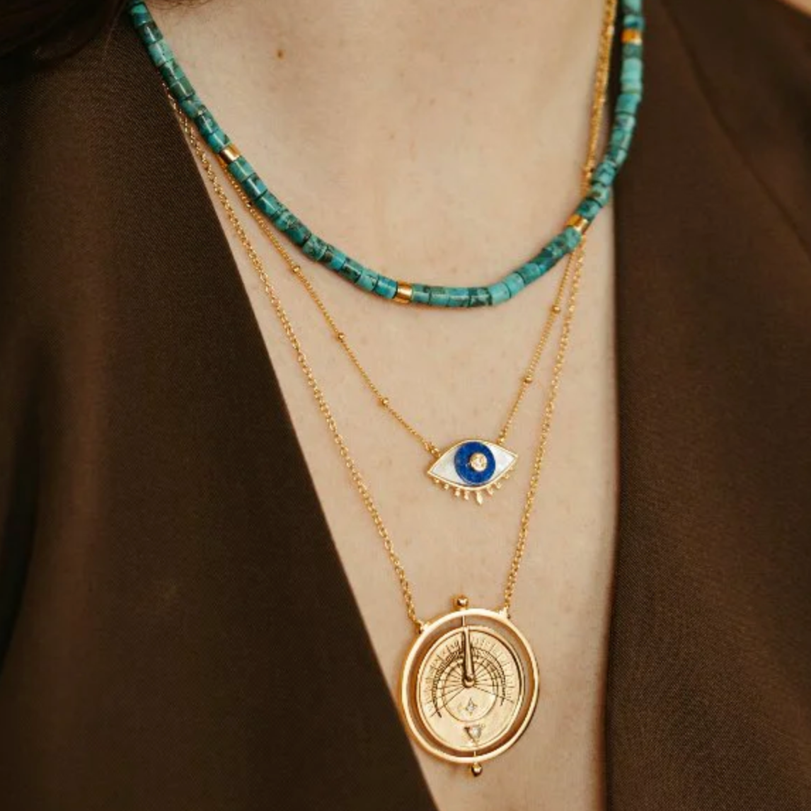 Sierra Winter - Lover's Eye Necklace - Lapis