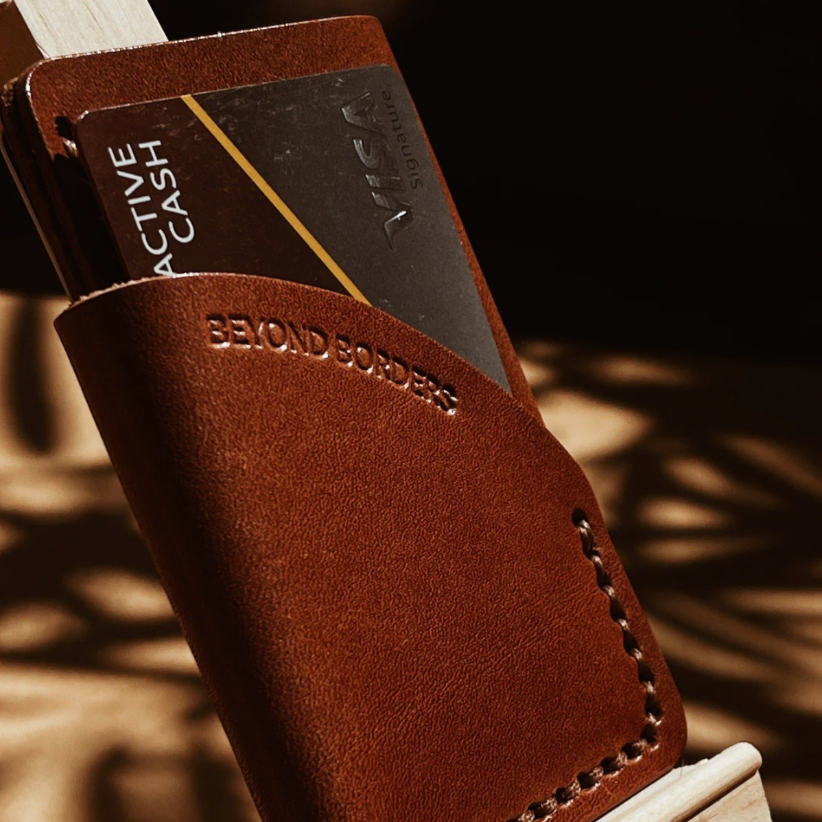 Beyond Borders Collective - Leather Wrap Wallet - Cognac