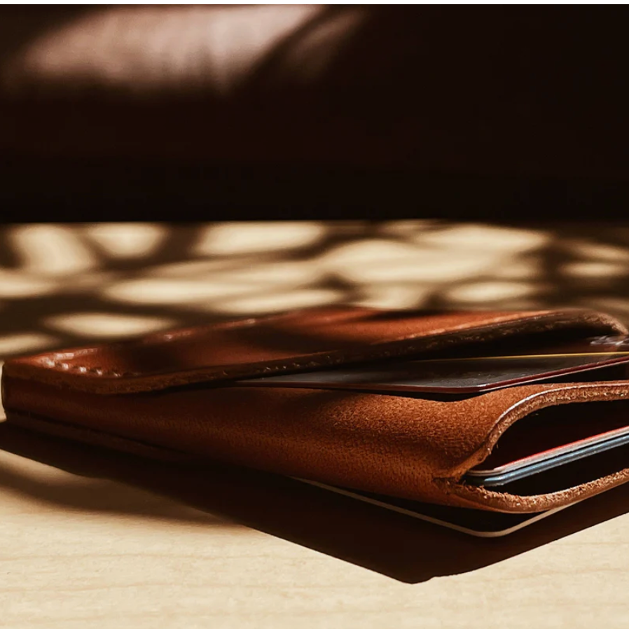 Beyond Borders Collective - Leather Wrap Wallet - Cognac