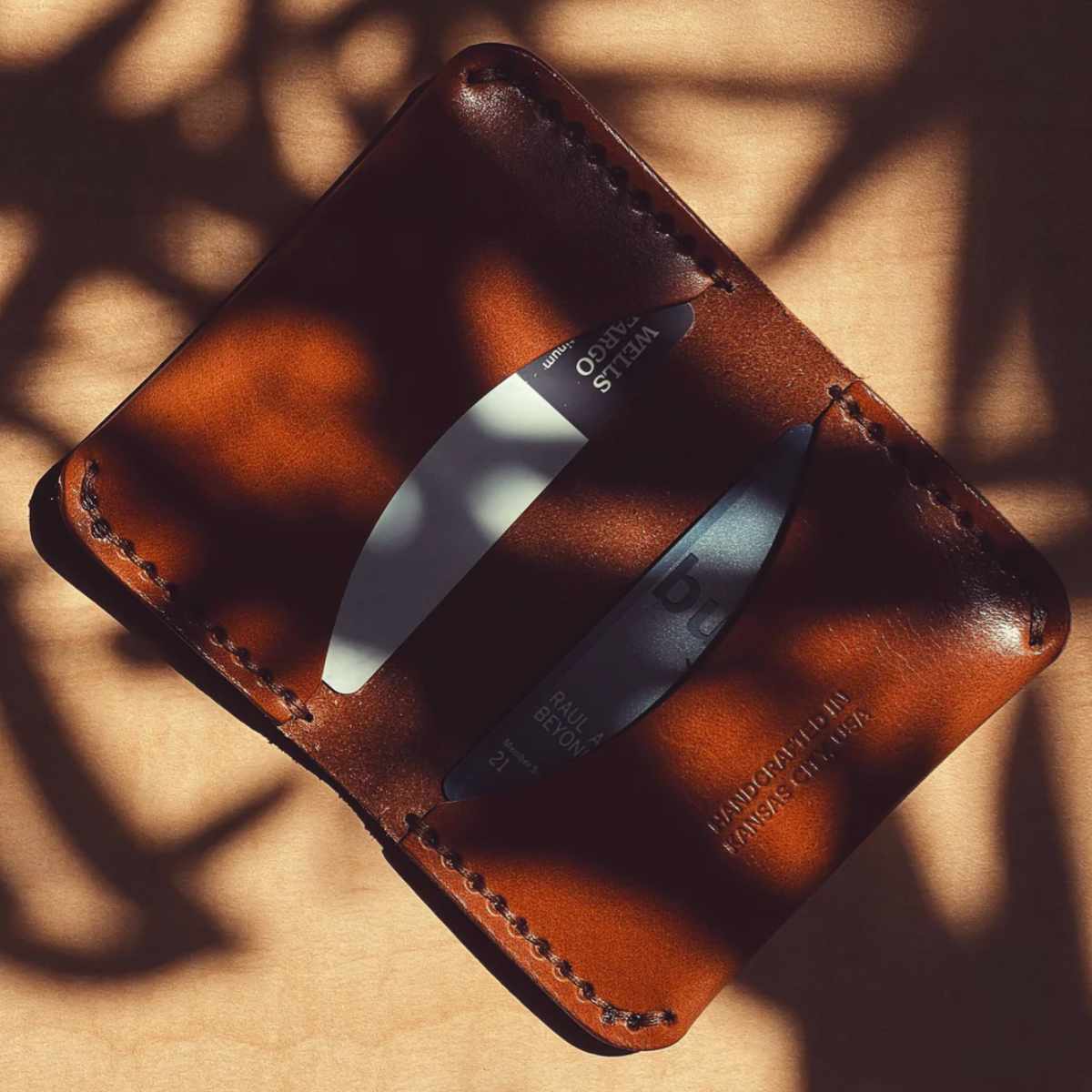 Beyond Borders Collective - Leather Bifold Wallet - Cognac