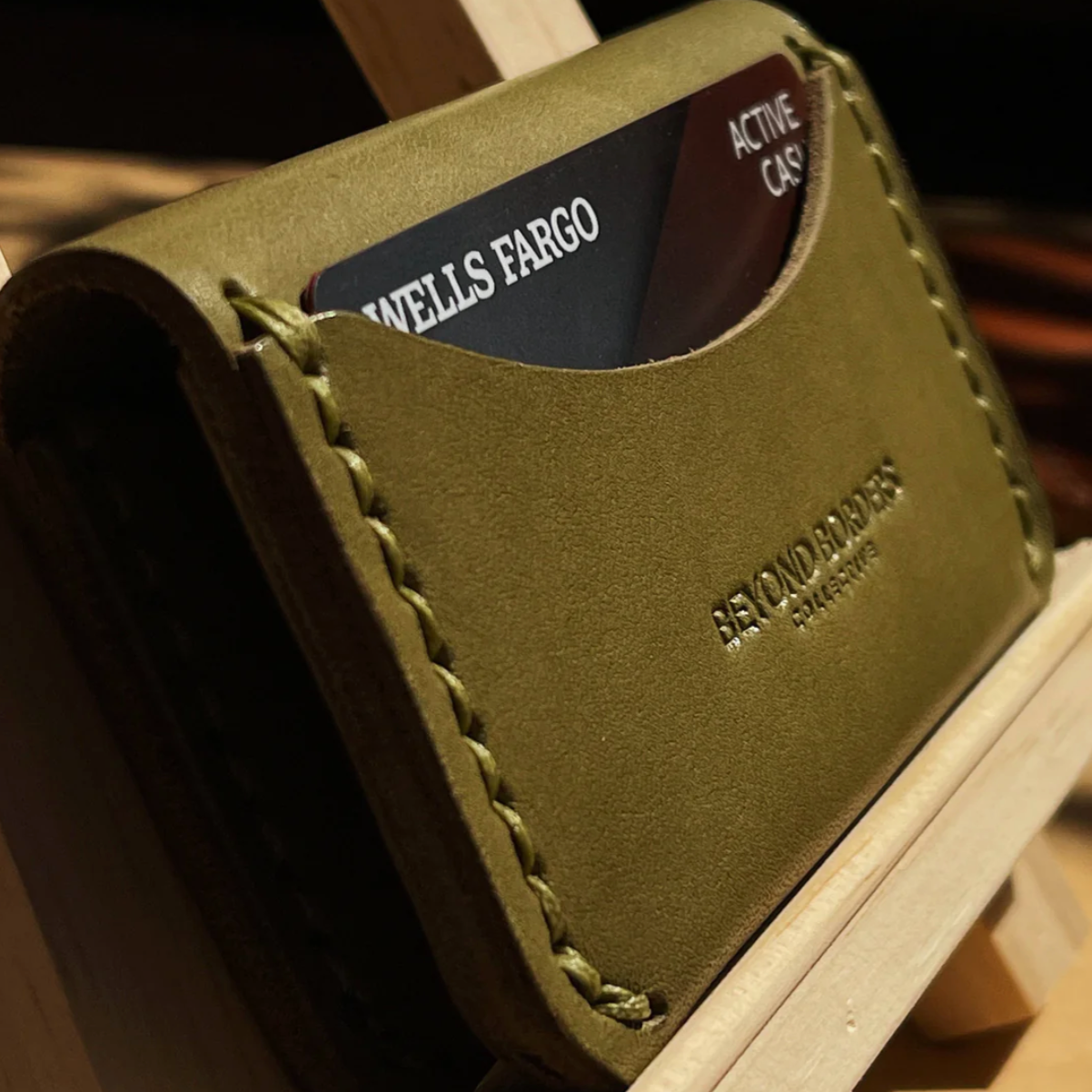 Beyond Borders Collective - Leather Bifold Wallet - Olive