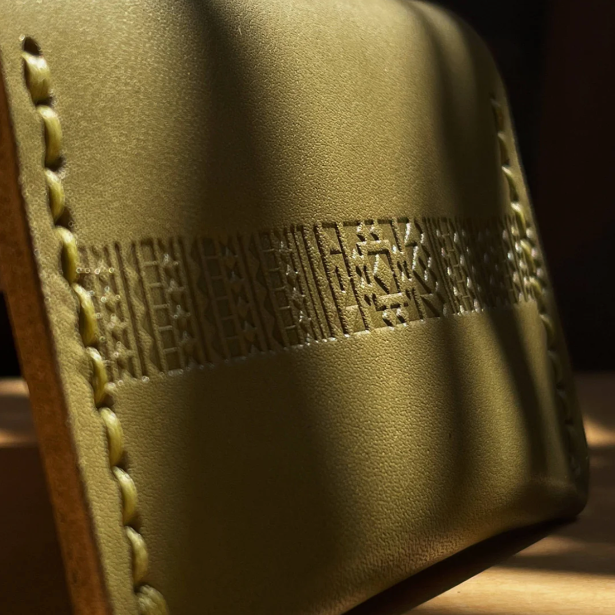 Beyond Borders Collective - Leather Bifold Wallet - Olive