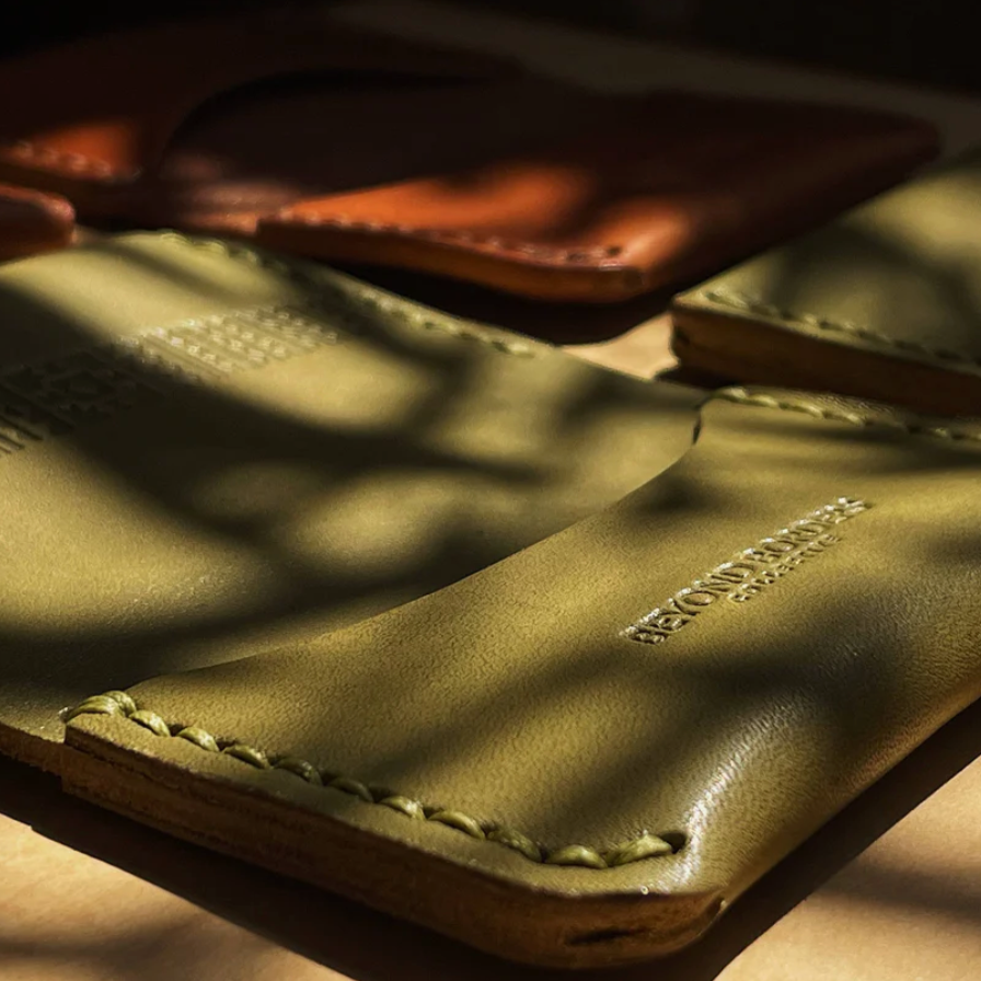 Beyond Borders Collective - Leather Bifold Wallet - Olive