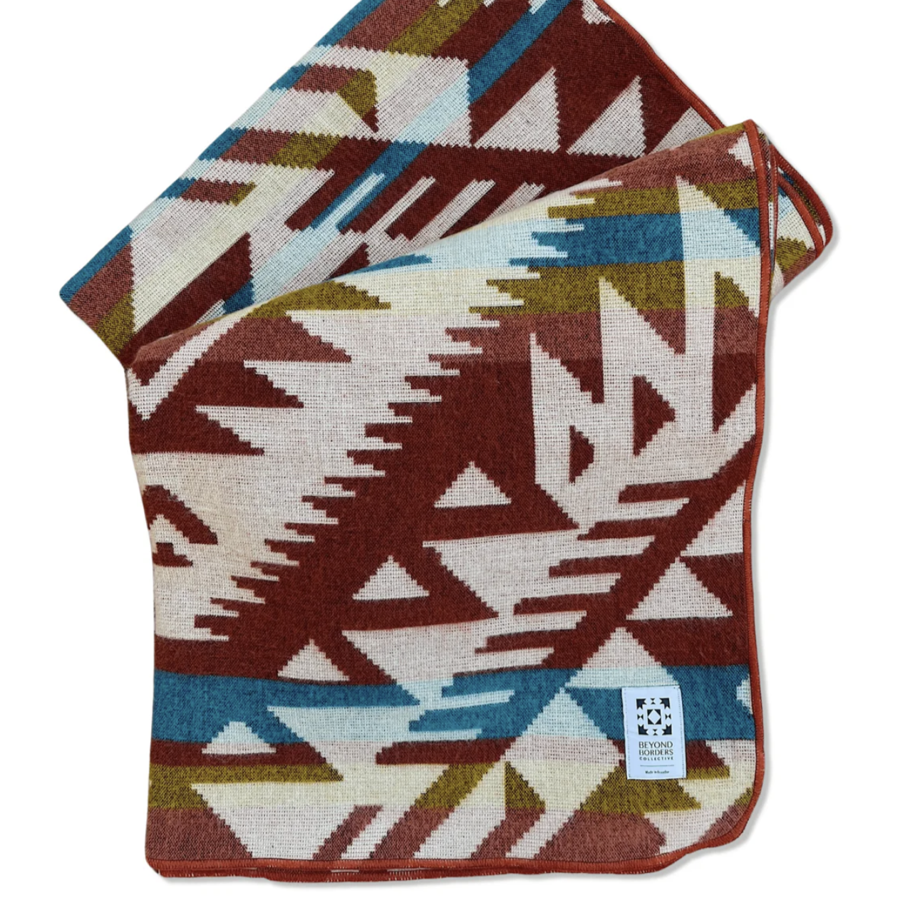 Beyond Borders Collective - Canoa Blanket - Terracotta Sunrise