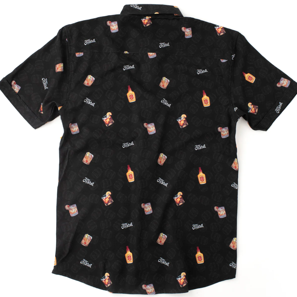 Team Cocktail - Old Fashioned Bourbon Unisex Button Up - Black