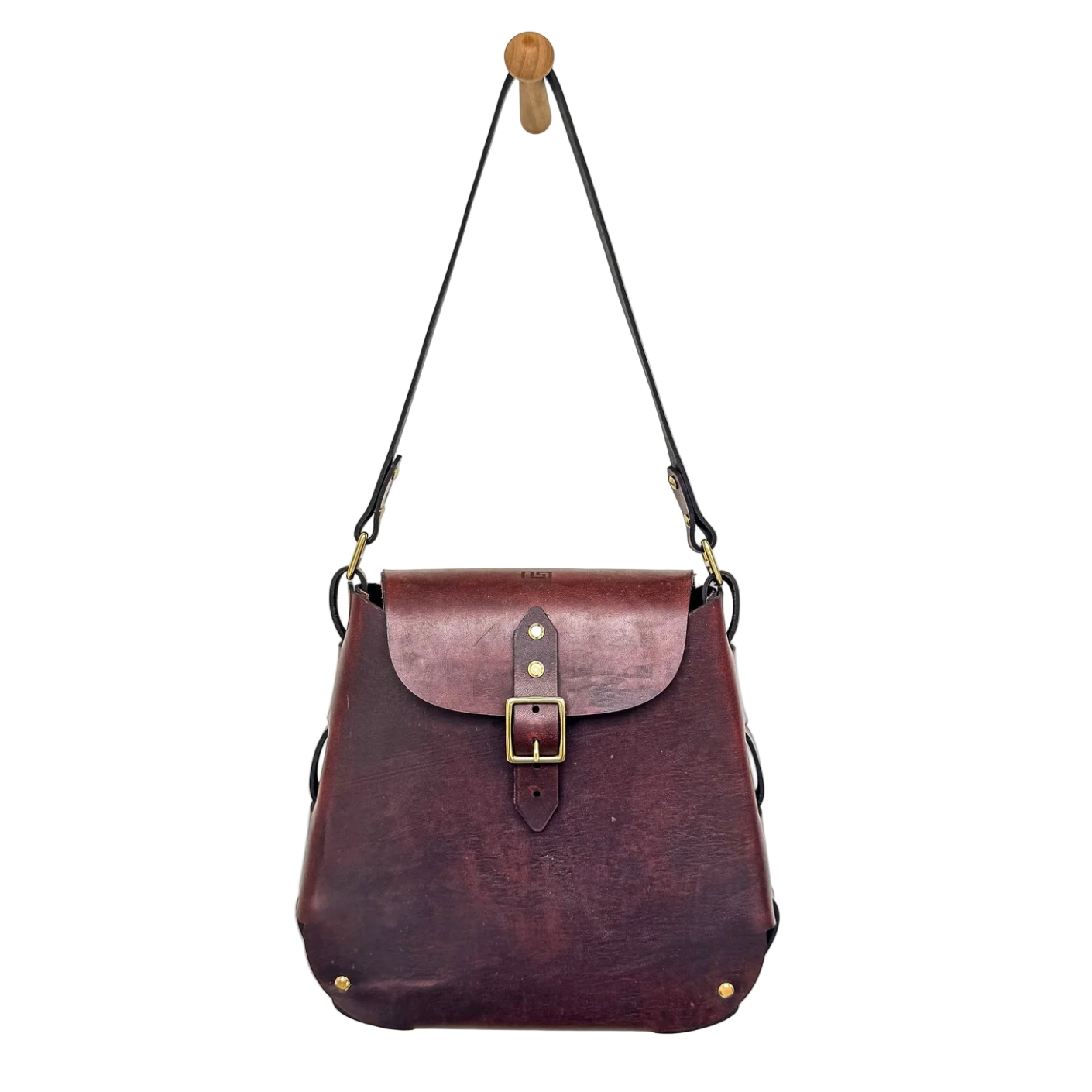 Madison Stitch - Stirrup Shoulder Bag - Chocolate