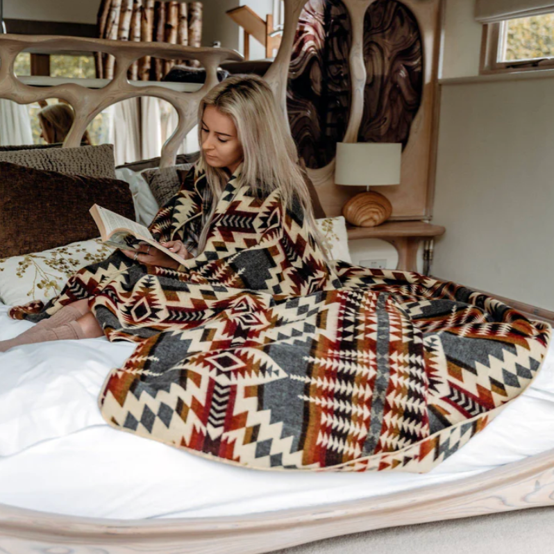 Beyond Borders Collective - Secoya Blanket - Campfire Ash