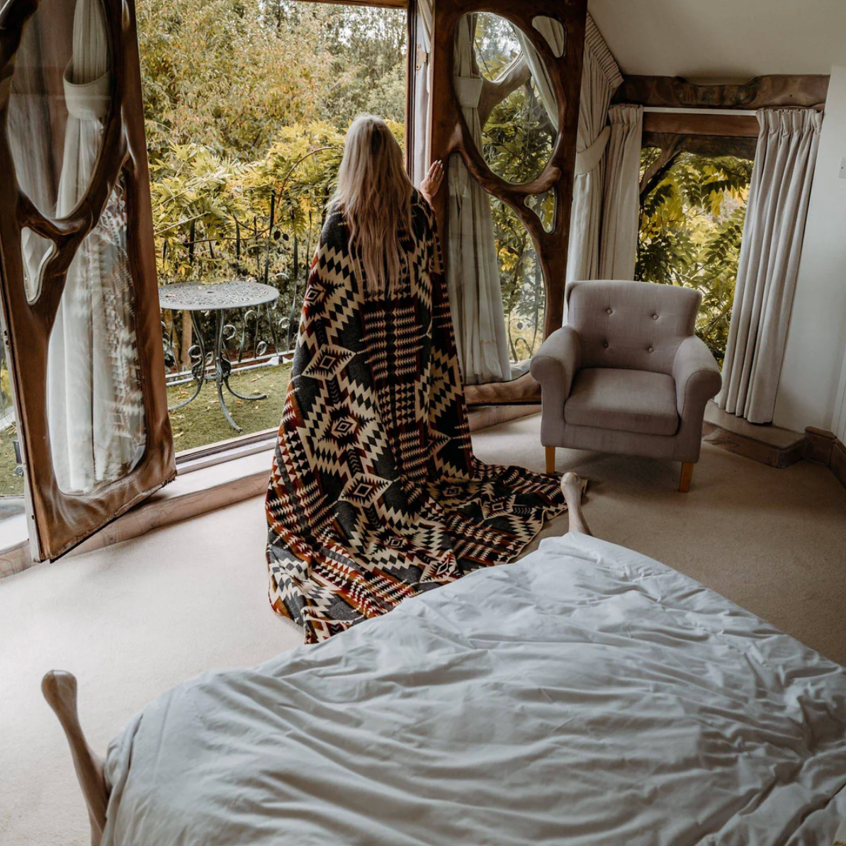 Beyond Borders Collective - Secoya Blanket - Campfire Ash