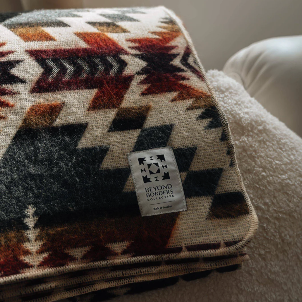 Beyond Borders Collective - Secoya Blanket - Campfire Ash