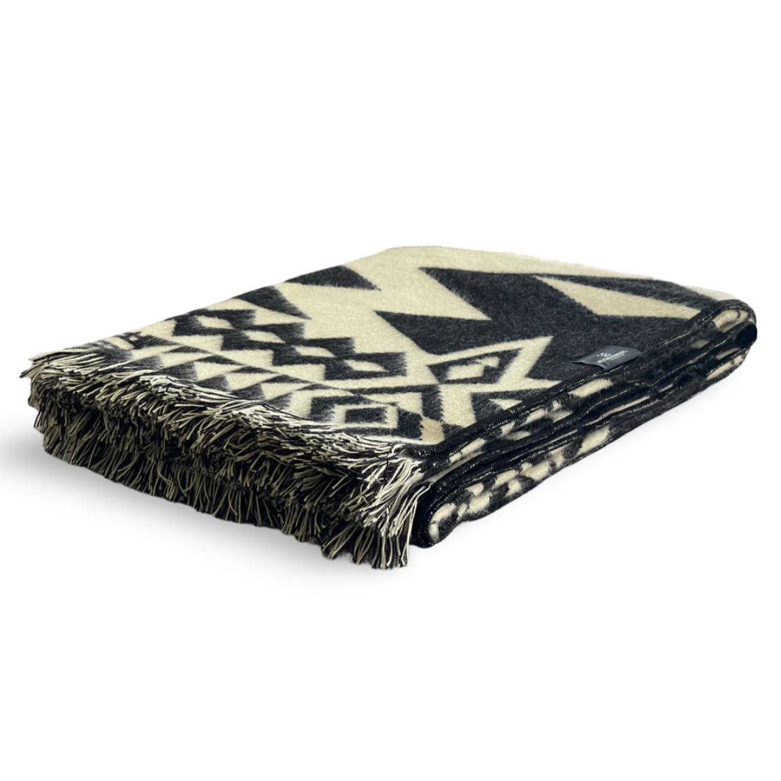 Beyond Borders Collective - Awa Throw Blanket - Natural / Black