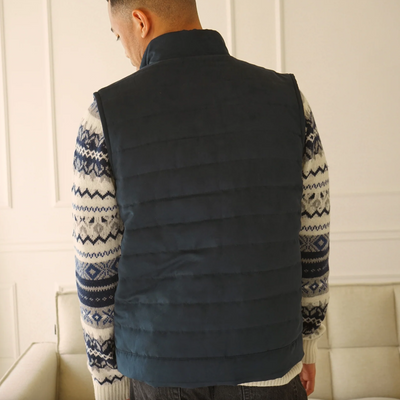 Benson - Everest Microsuede Vest - Navy
