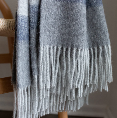 Beyond Borders Collective - Campestre Throw - Grey/Blue