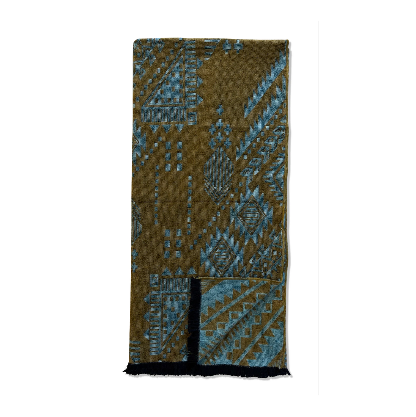 Beyond Borders Collective - Quito Throw - Mint/Mustard Yellow