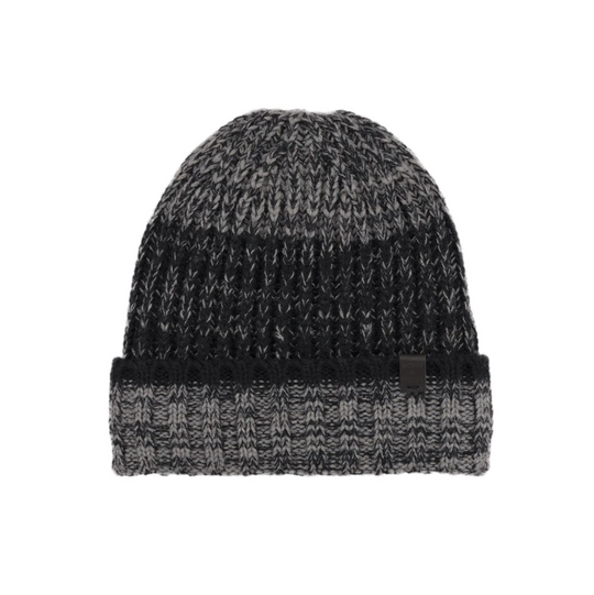 Bickley + Mitchell - Beanie w/ Faux Fur Lining - Black Twist