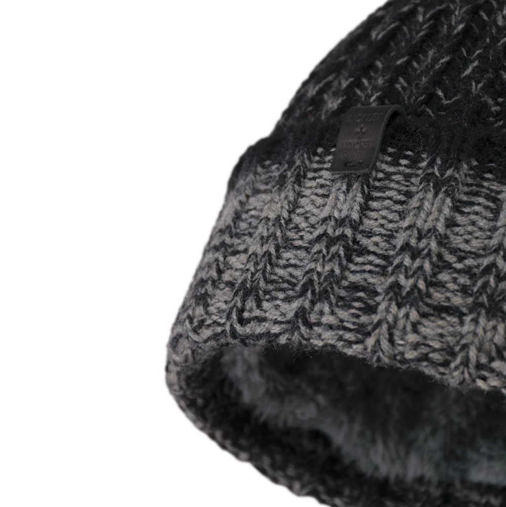 Bickley + Mitchell - Beanie w/ Faux Fur Lining - Black Twist