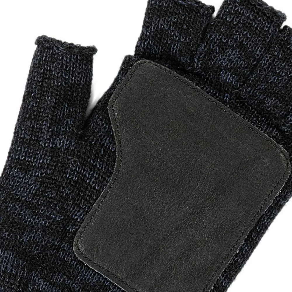 Bickley + Mitchell - Fingerless Gloves - Navy Twist