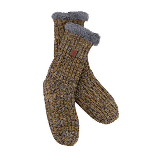 Bickley + Mitchell - Slipper Socks - Camel Twist