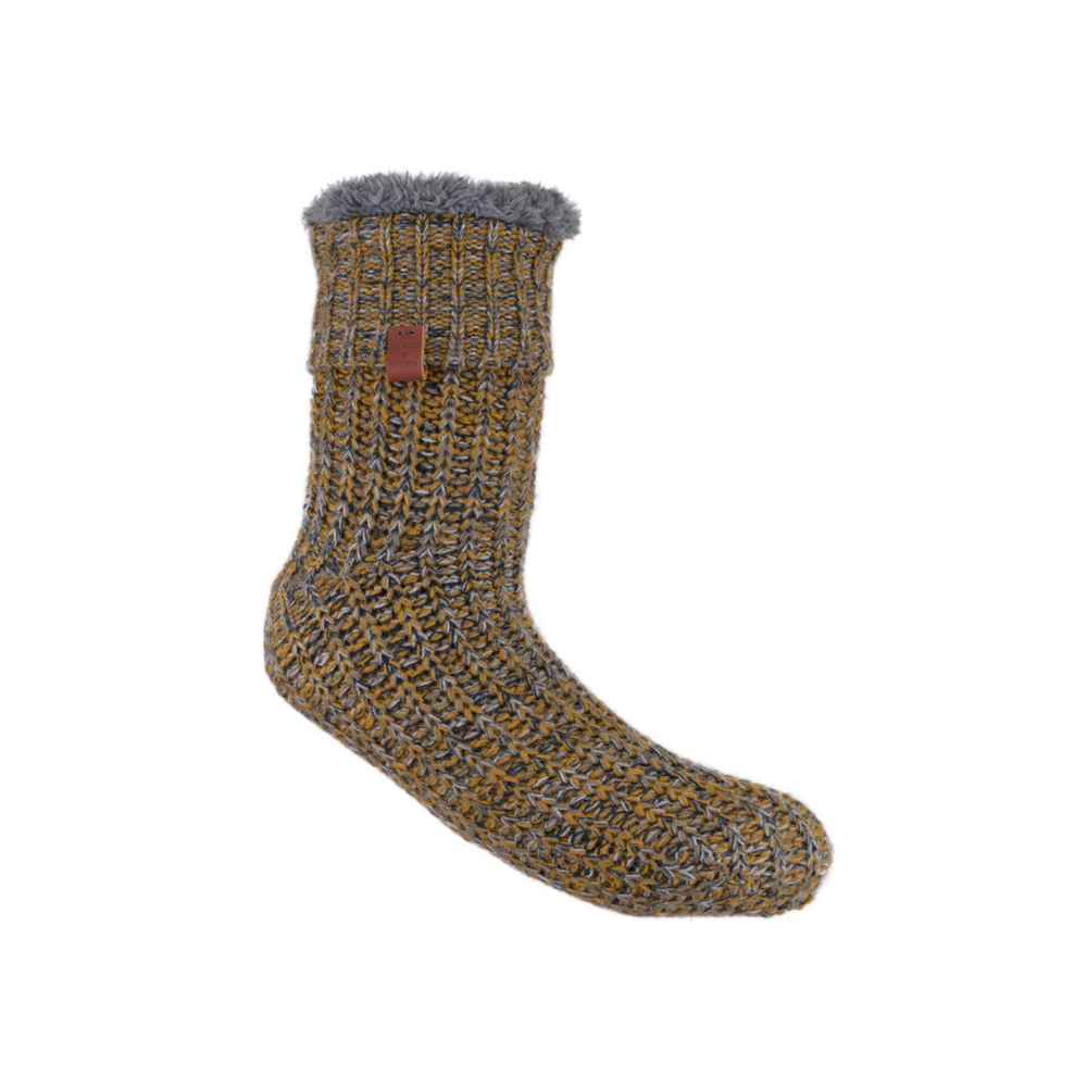 Bickley + Mitchell - Slipper Socks - Camel Twist