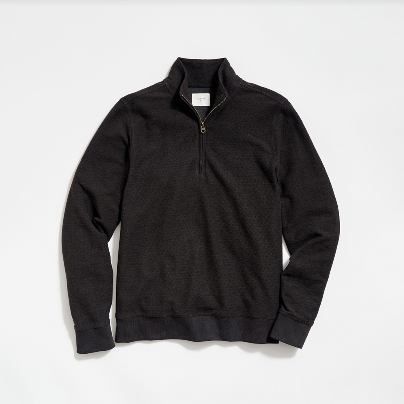 Billy Reid - Herringbone Half Zip - Black