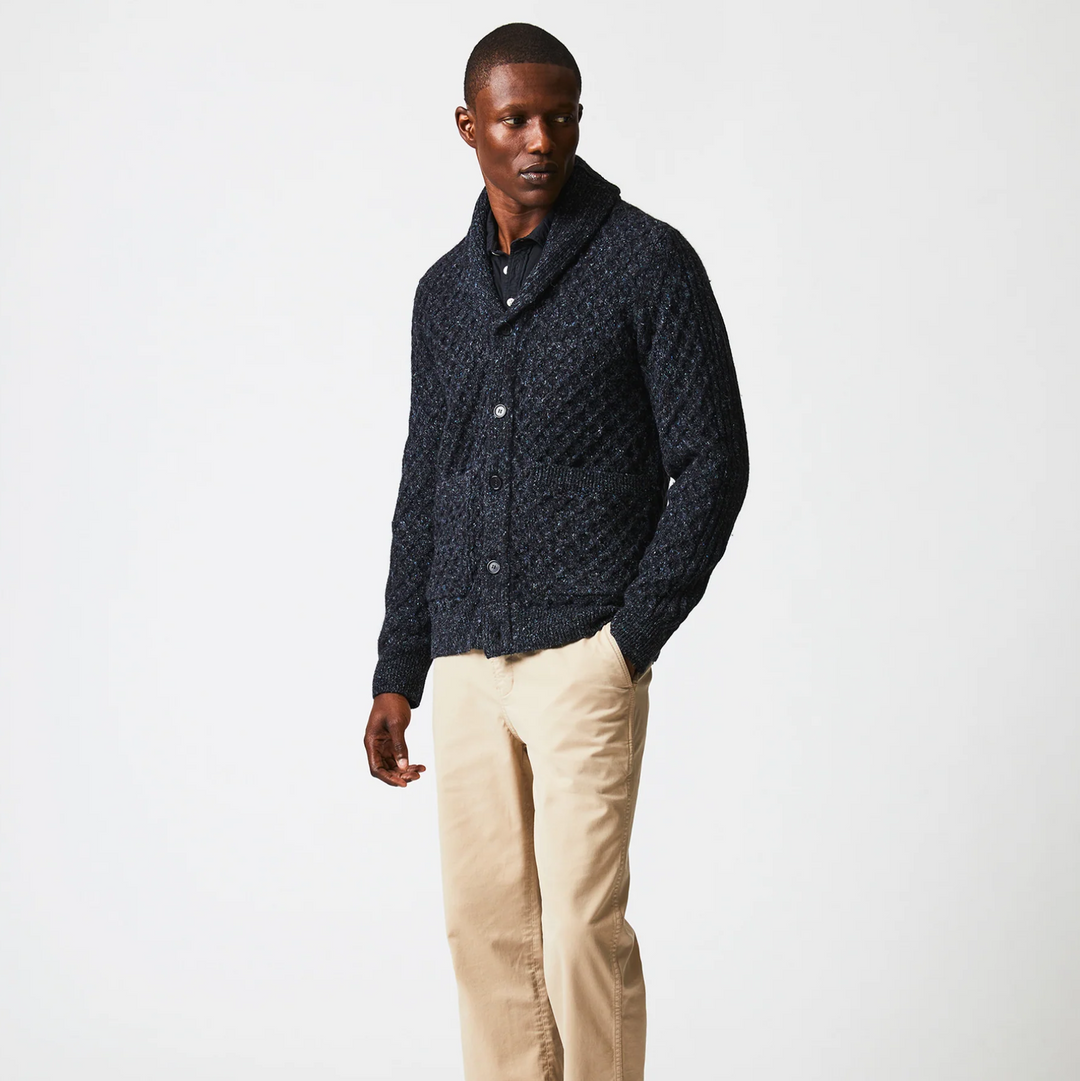 Billy Reid - Honeycomb Cardigan - Charcoal