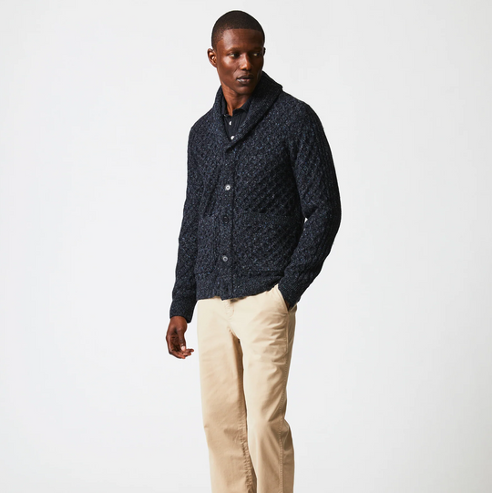 Billy Reid - Honeycomb Cardigan - Charcoal