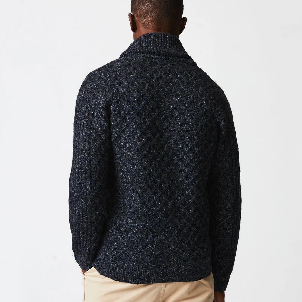 Billy Reid - Honeycomb Cardigan - Charcoal