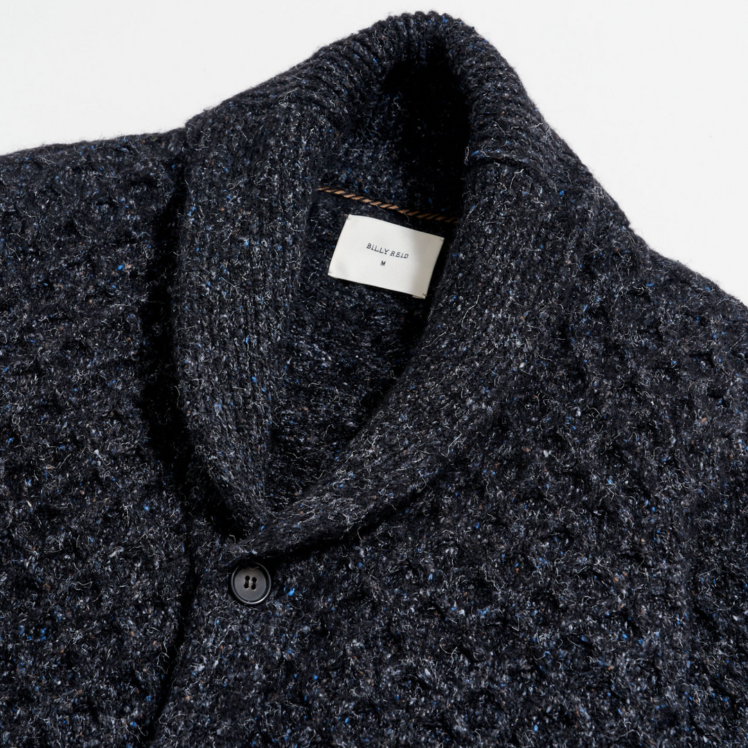 Billy Reid - Honeycomb Cardigan - Charcoal