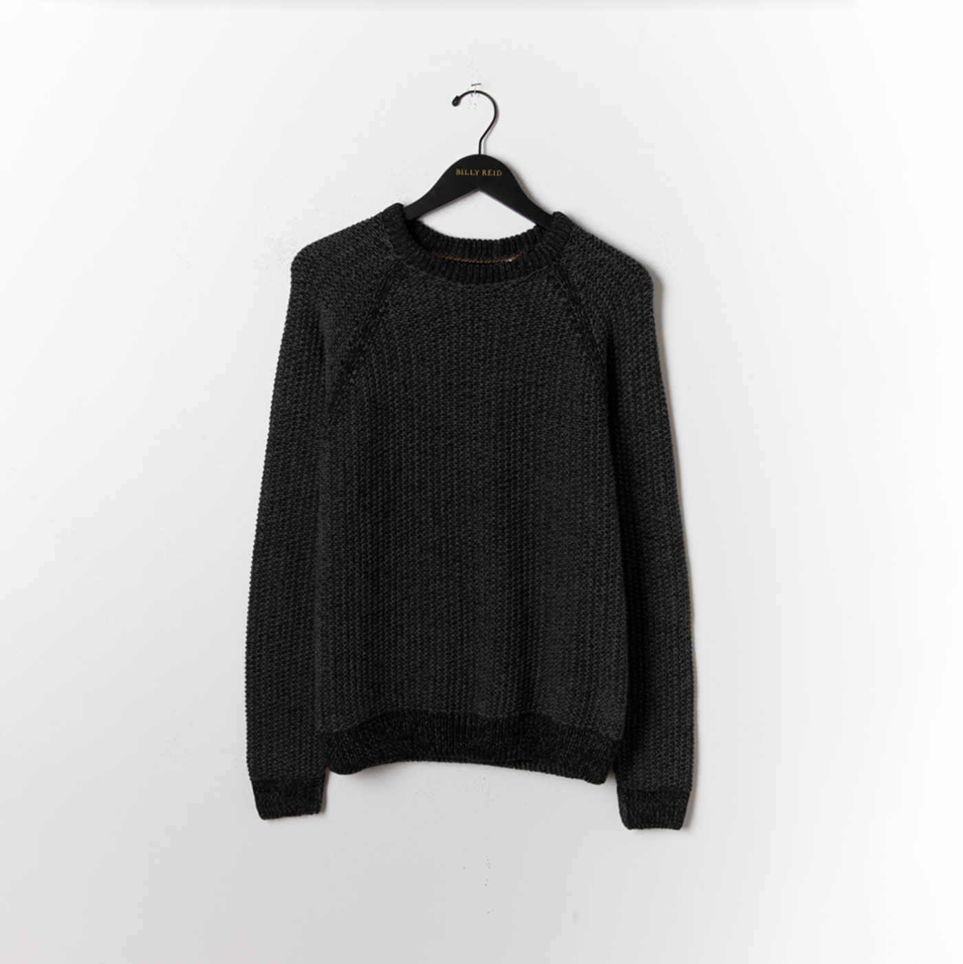 Billy Reid - Marled Crewneck Sweater - Black