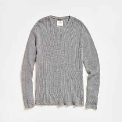 Billy Reid - Mini Waffle Crew - Grey