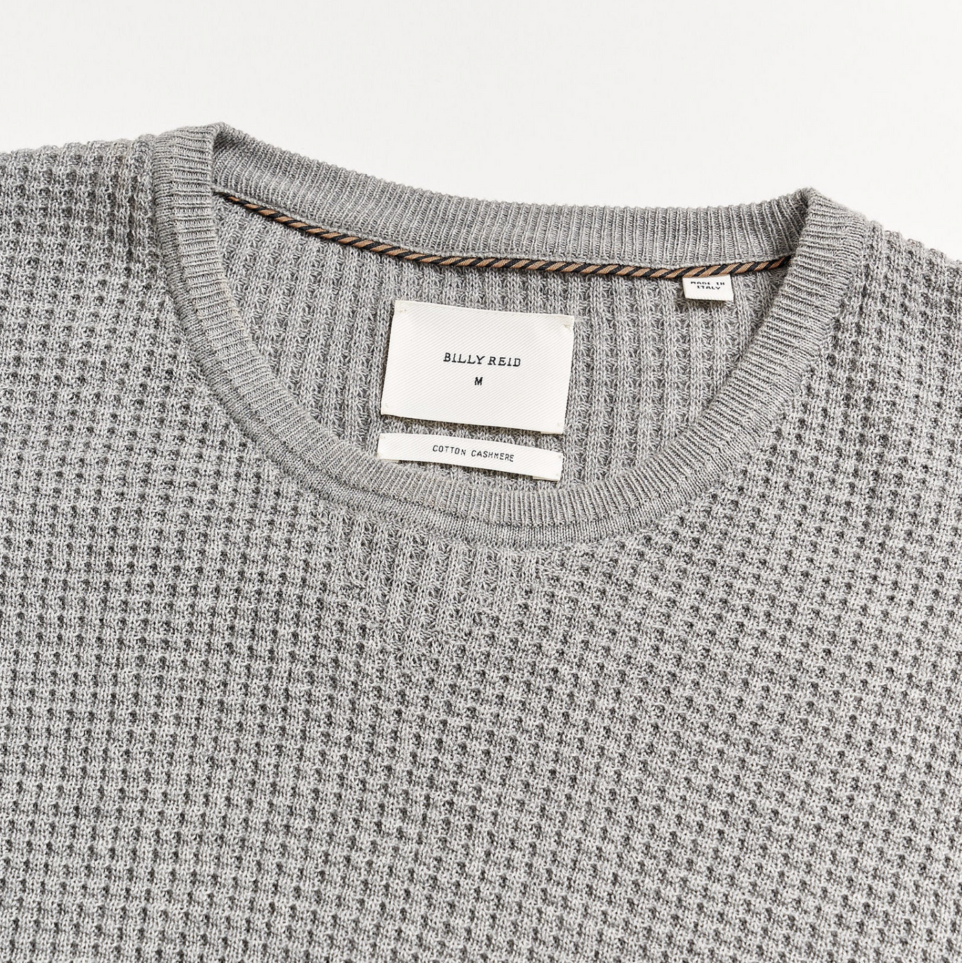 Billy Reid - Mini Waffle Crew - Grey