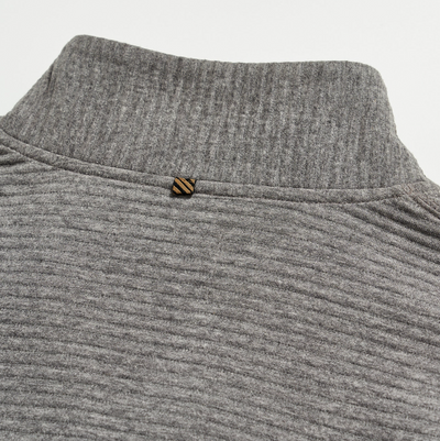 Billy Reid - Quilted Half Zip - Medium Grey