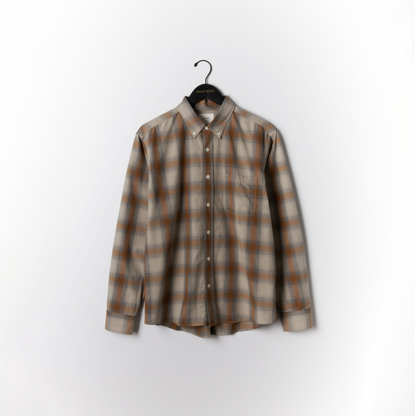 Billy Reid - Shadow Plaid Tuscumbia Shirt BD - Grey / Multi