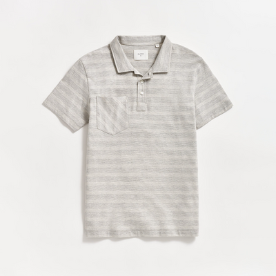 Billy Reid - Shadow Stripe Polo - Natural