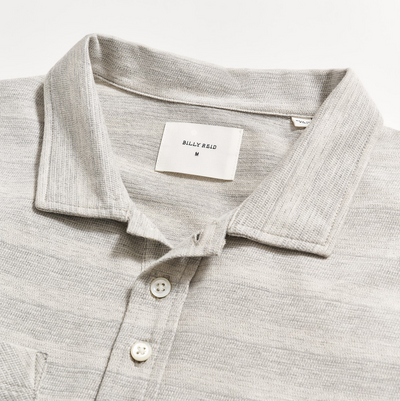 Billy Reid - Shadow Stripe Polo - Natural