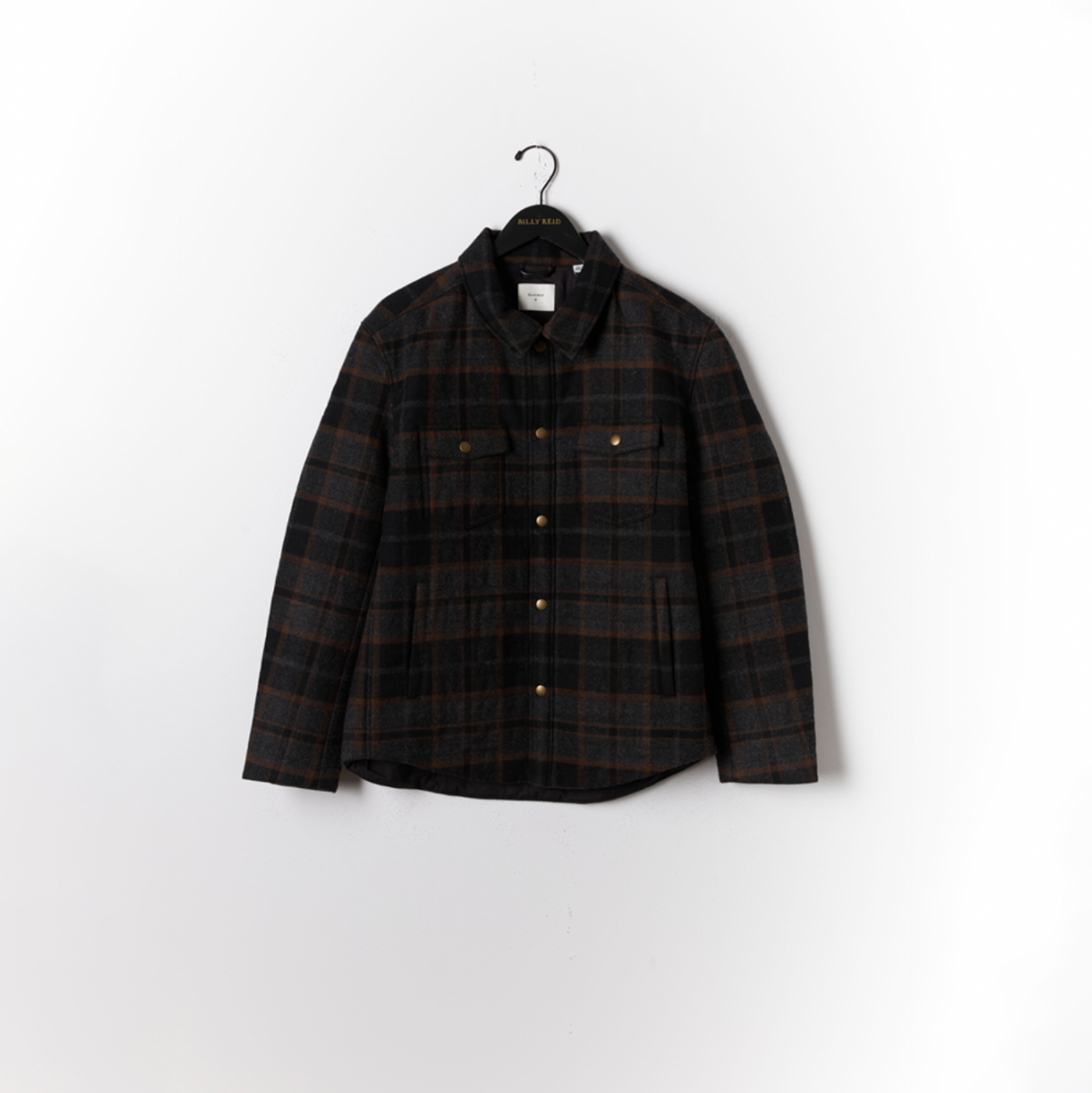 Billy Reid - Theo Shirt Jacket - Black / Charcoal